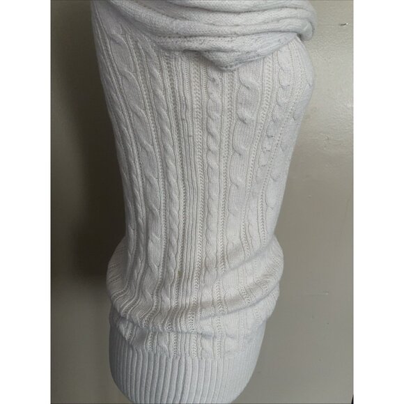 American Eagle Outfitters Womens Cable Knit V-Neck Sweater M Ivory - Picture 9 of 11